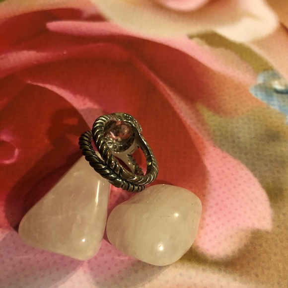 Pink CZ ring - Picture 3 of 4
